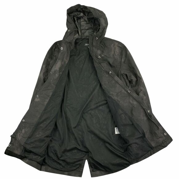 INC Mens Bradley Hooded Camo Print Jacket Black XS - Picture 3 of 6